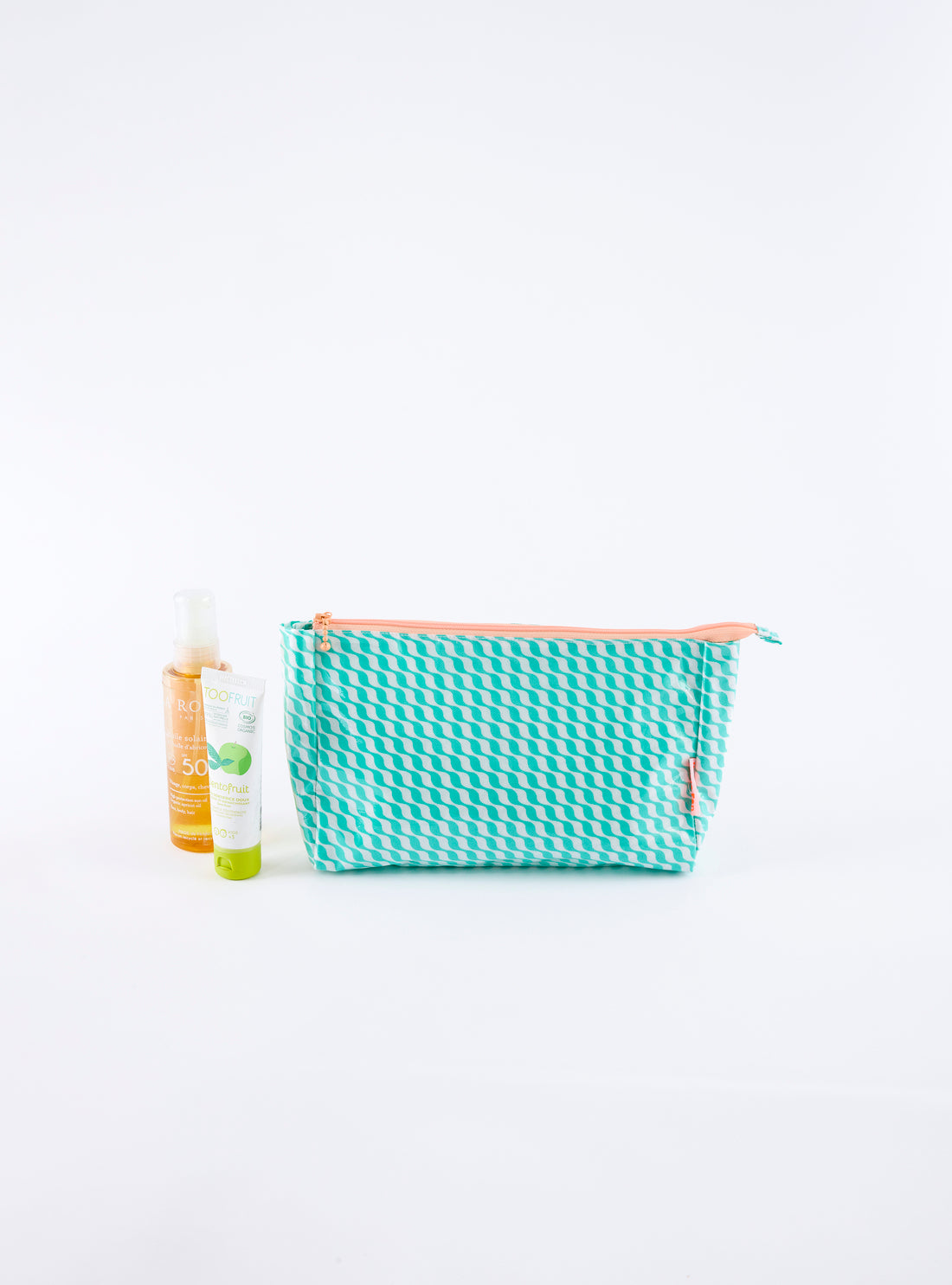 Petite trousse de toilette Kifkif vert d'eau