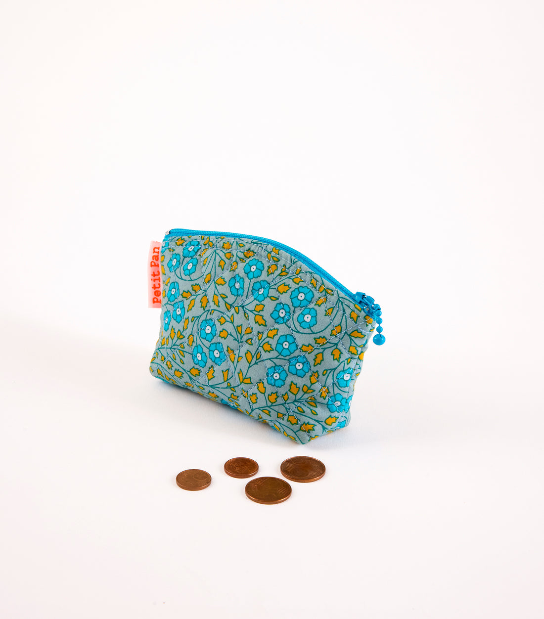 Small Peace and love tangerine coin purse