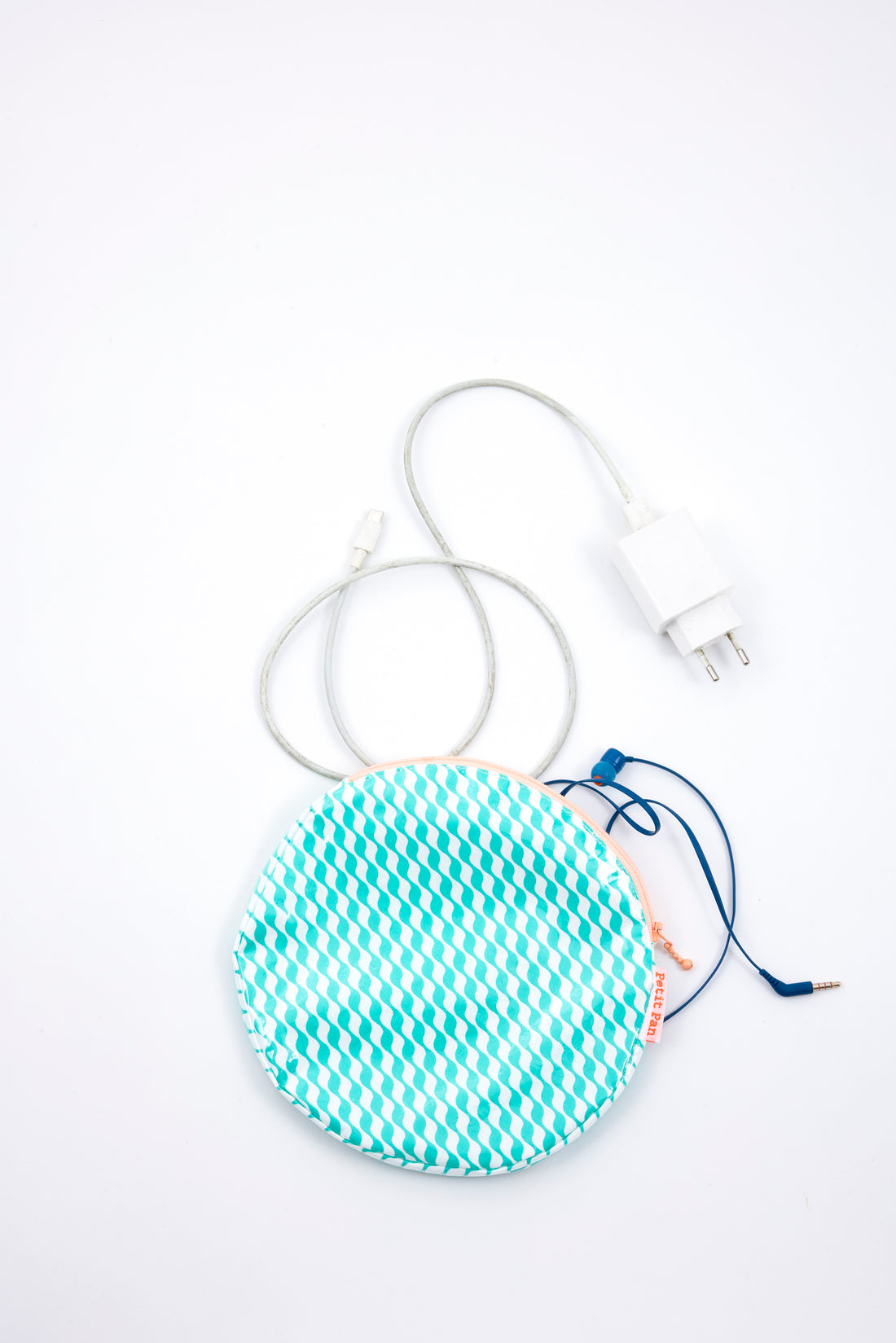 Pochette Breezy ronde Kifkif vert d'eau