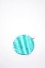 Pochette Breezy ronde Kifkif vert d'eau