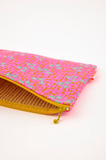 Pochette matelassée Aziza rose