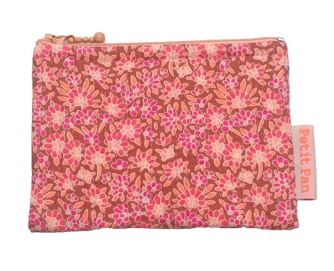Pochette matelassée S Calendula rose