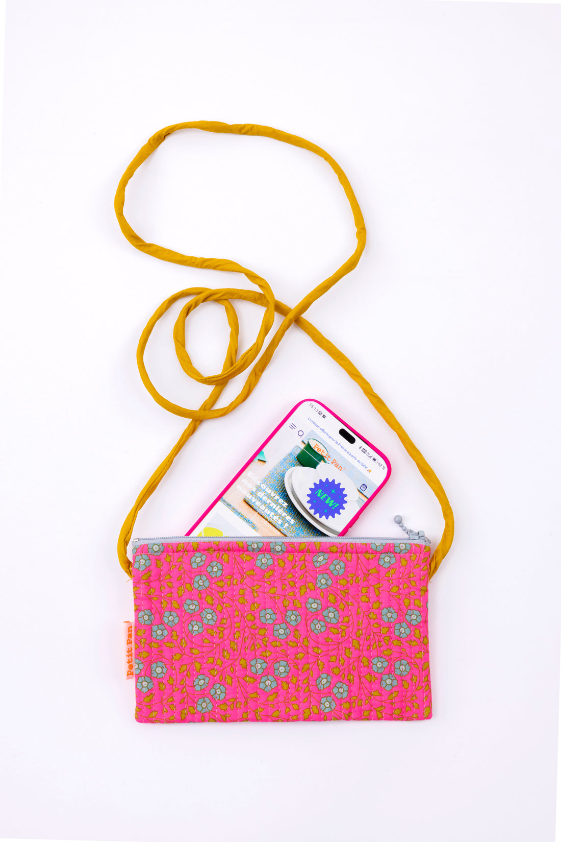 Pochette téléphone Aziza rose