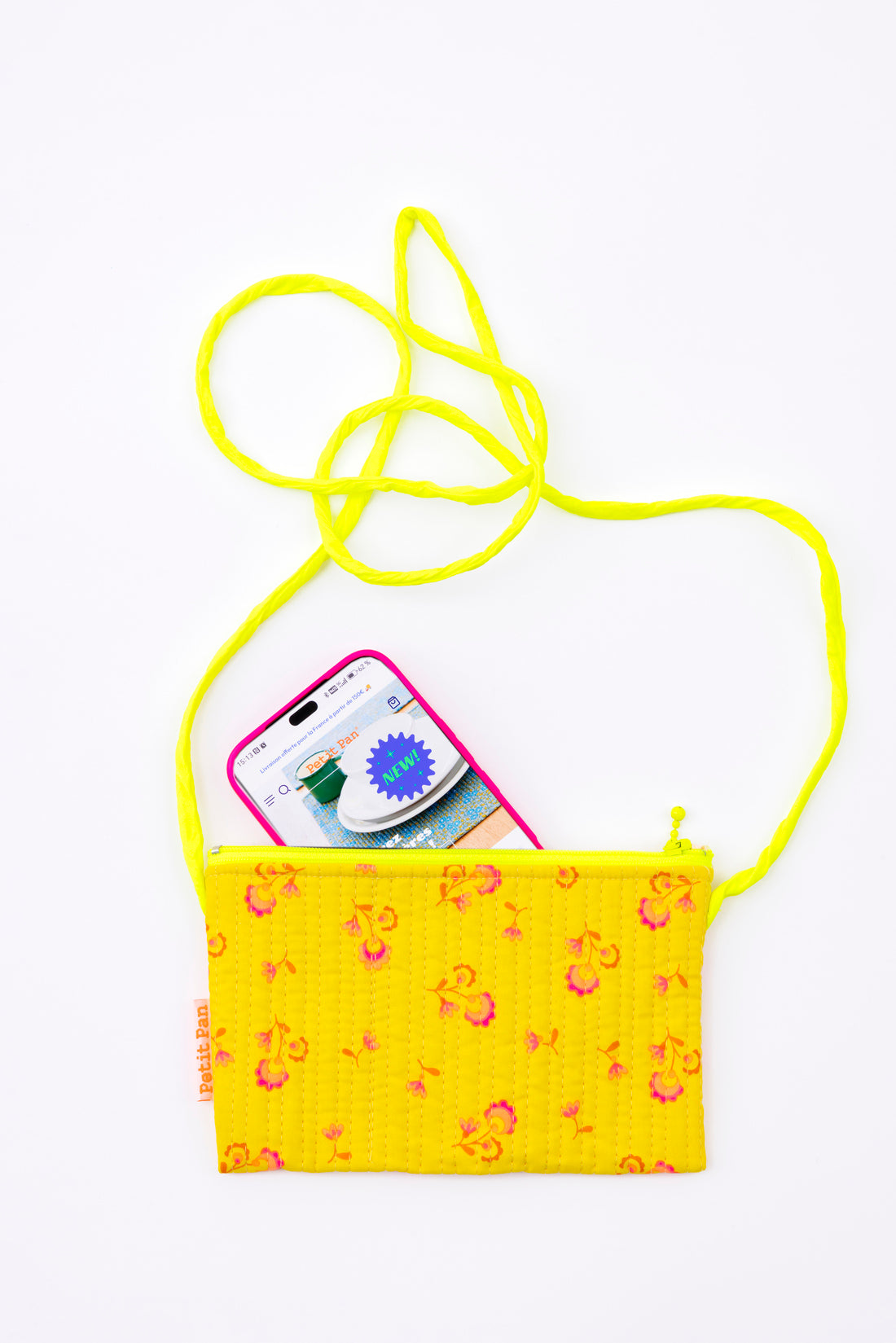 Pochette téléphone Illska jaune
