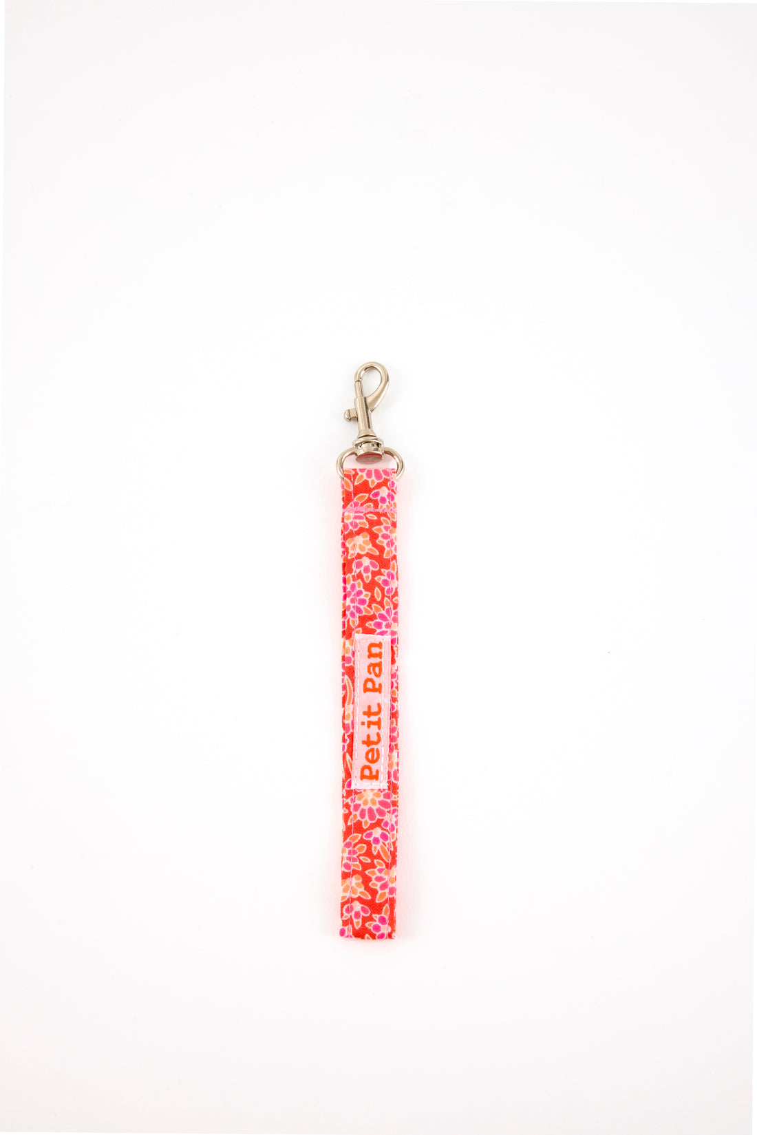 Pink Calendula Wristlet Keychain