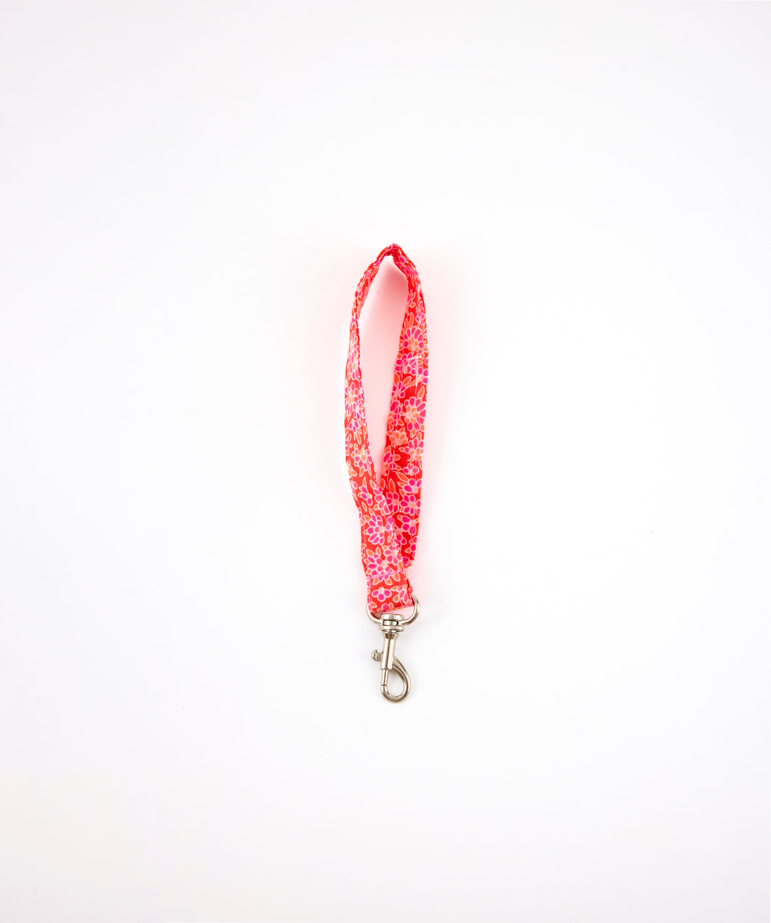 Pink Calendula Wristlet Keychain