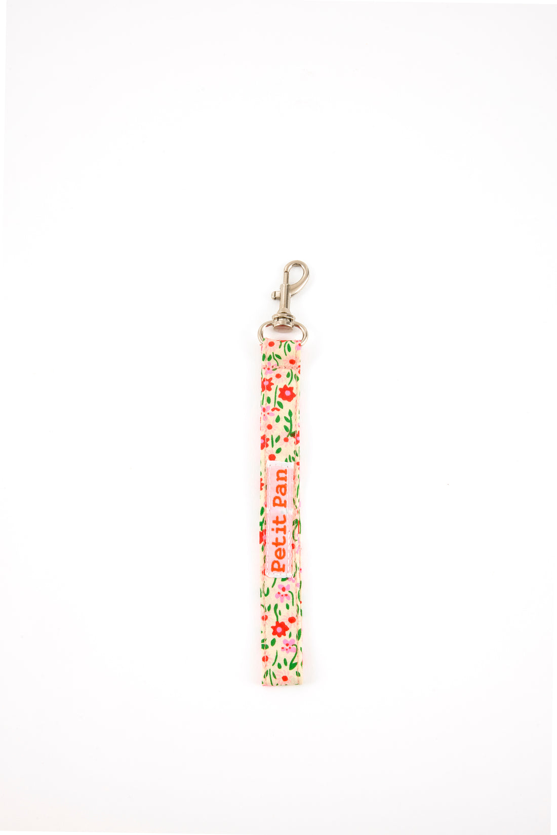 Pink Flower Power Wristlet Keychain