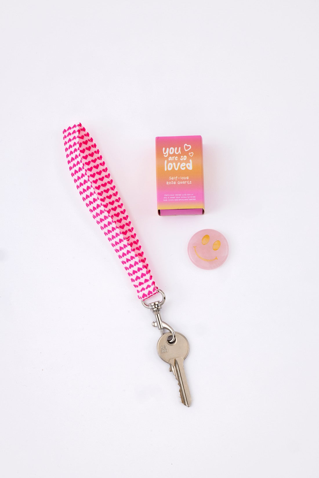 Porte-clé Dragonne Love is all rose