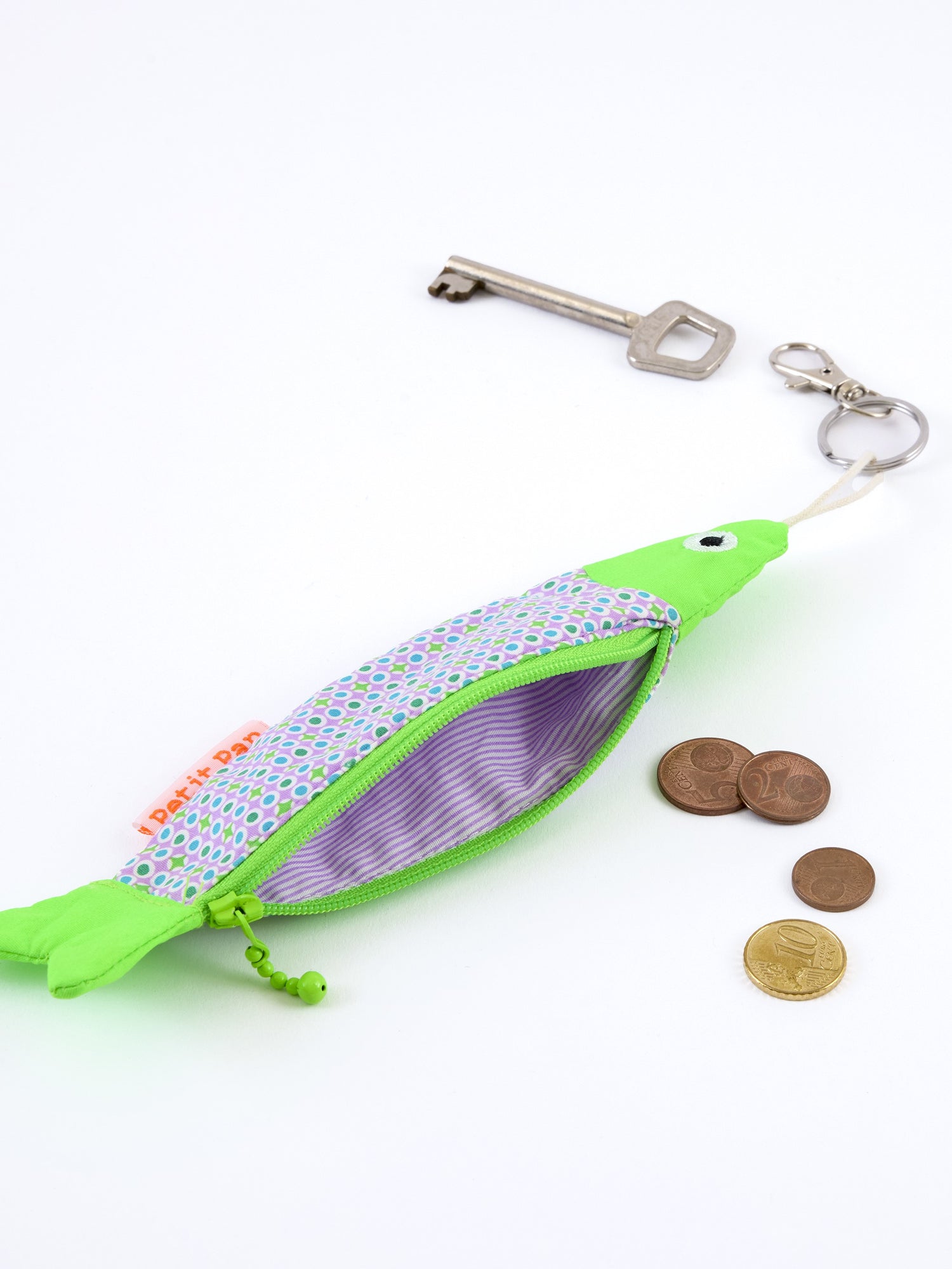 Lilac Django fish key ring