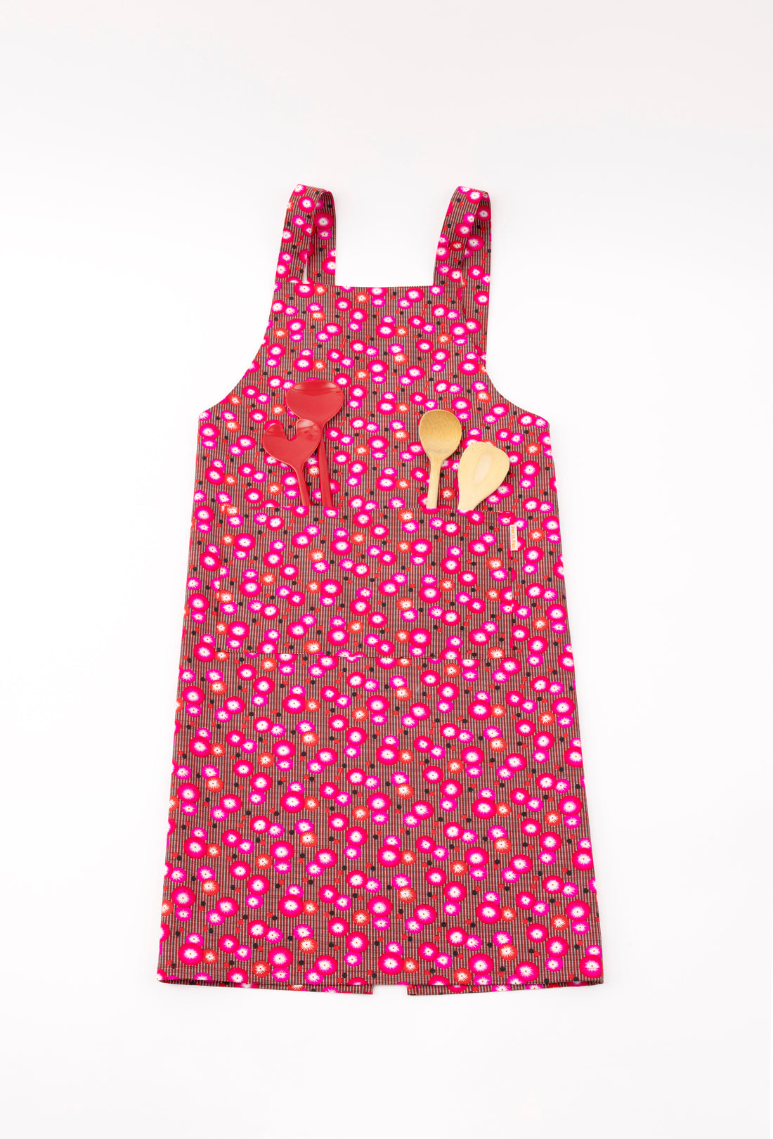 Tablier en toile Coquelicot rouge