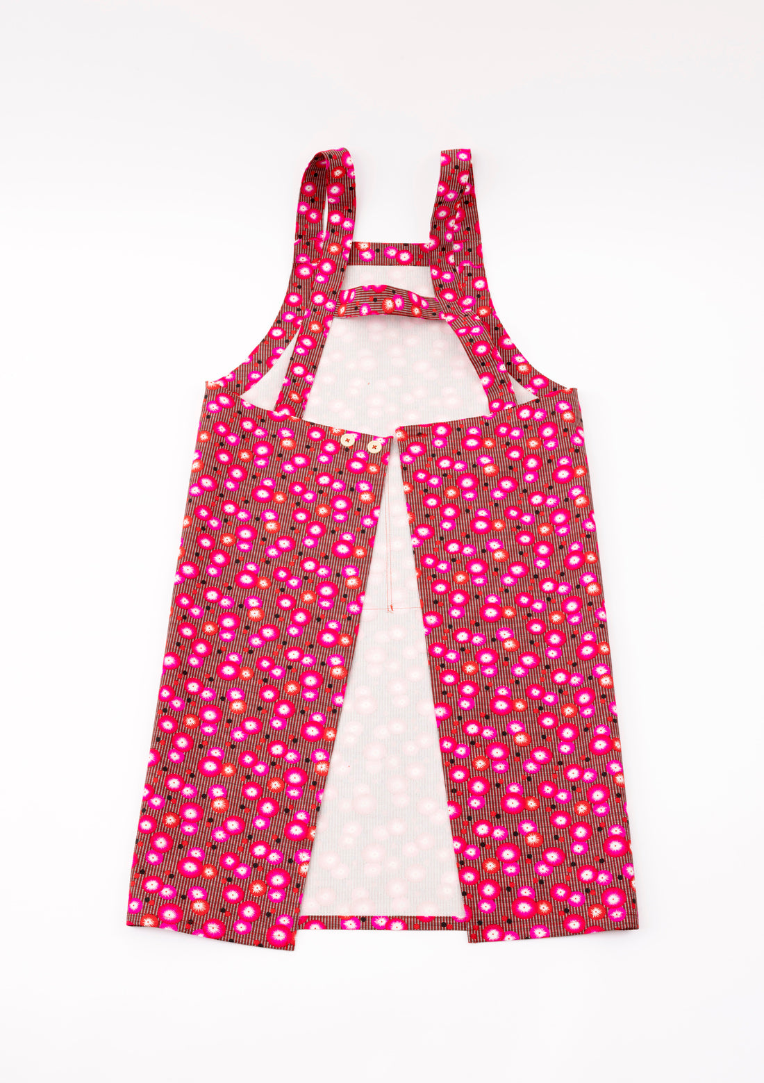 Tablier en toile Coquelicot rouge