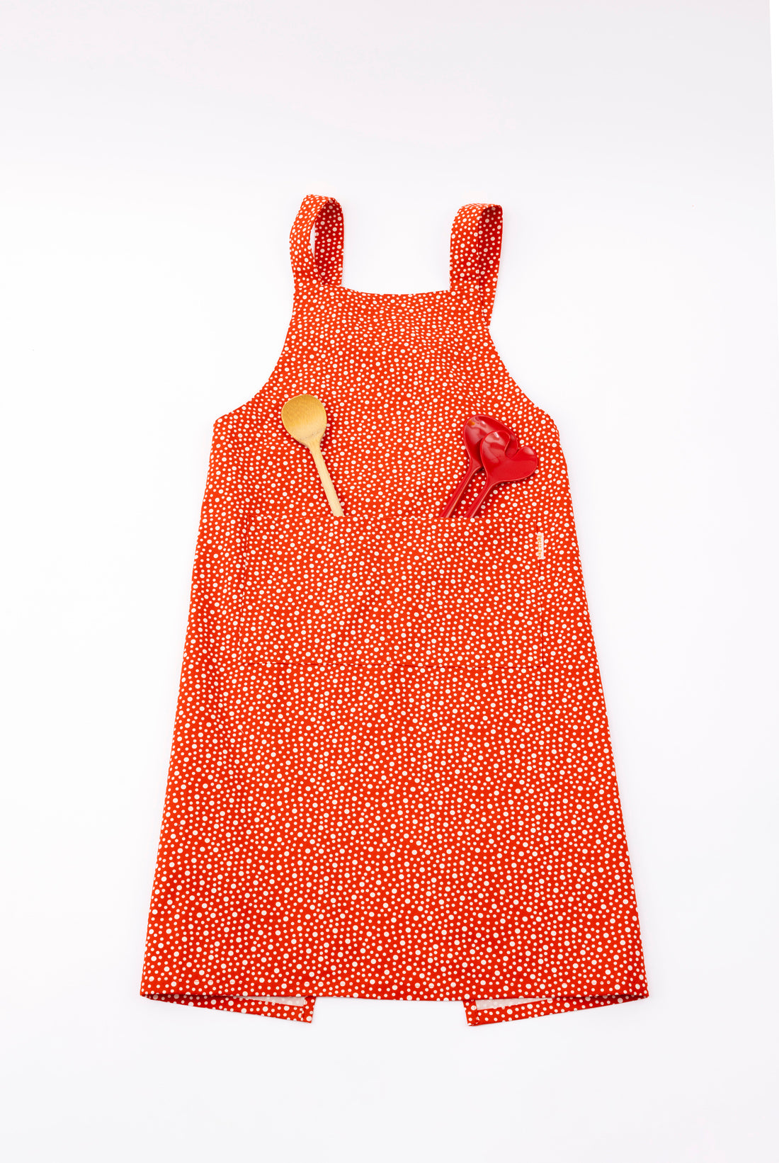 Tablier en toile Koko rouge