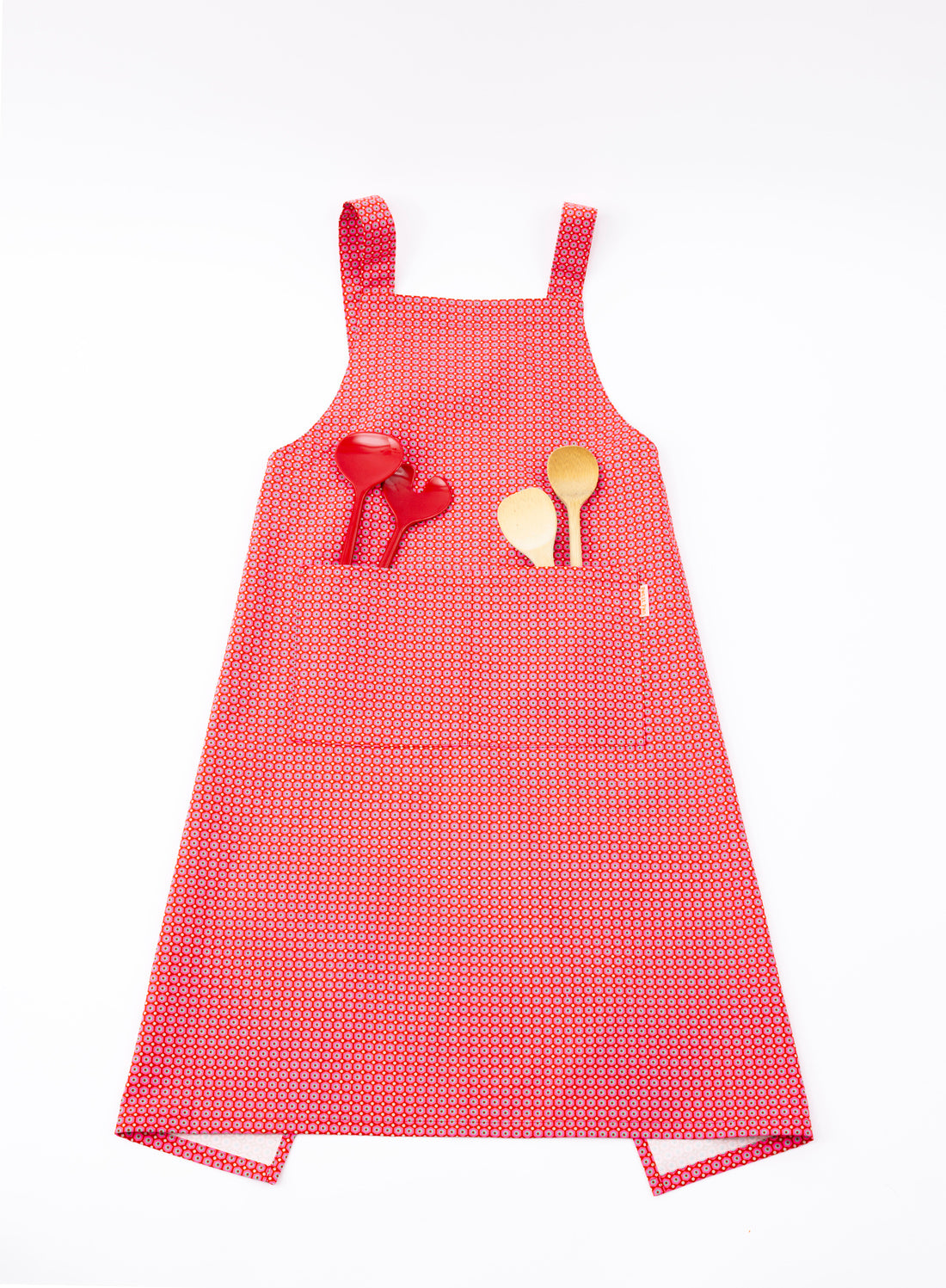 Tablier en toile Mikko Rouge