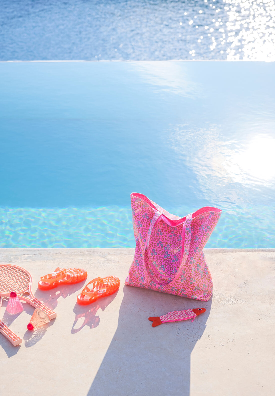 Tote Bag reversible Aziza rose