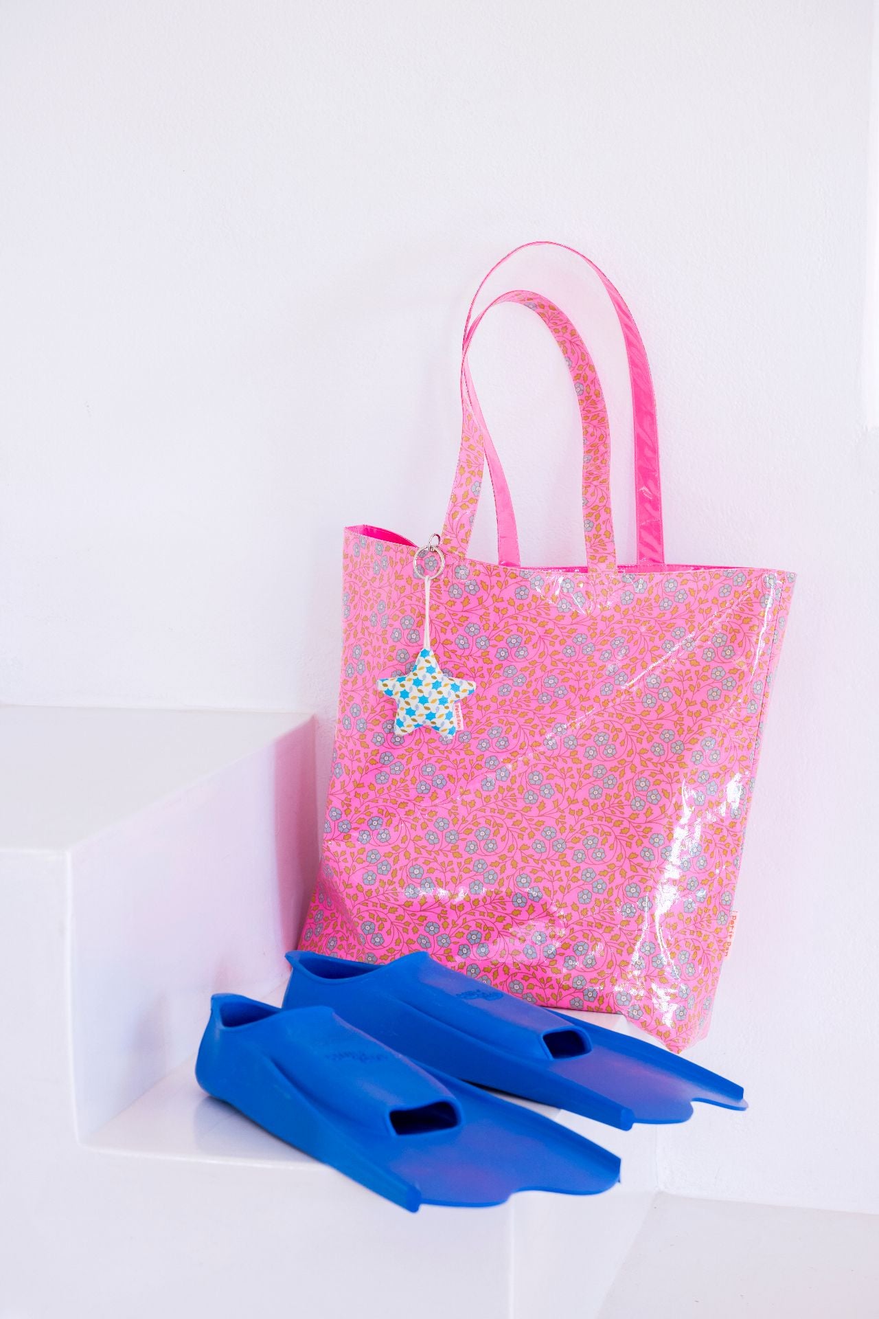 Pink Aziza reversible tote bag