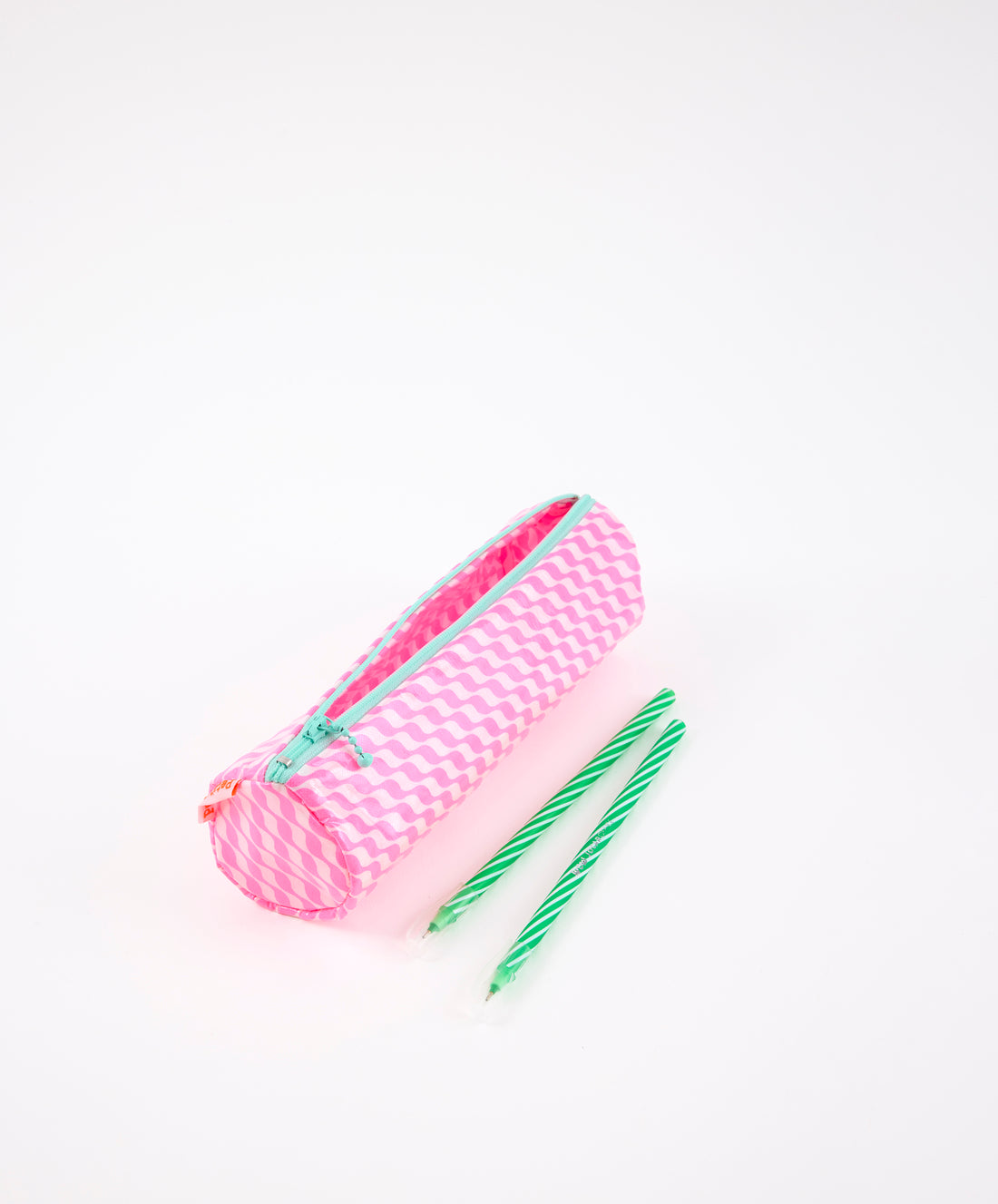 Trousse à crayons ronde Kifkif rose bonbon