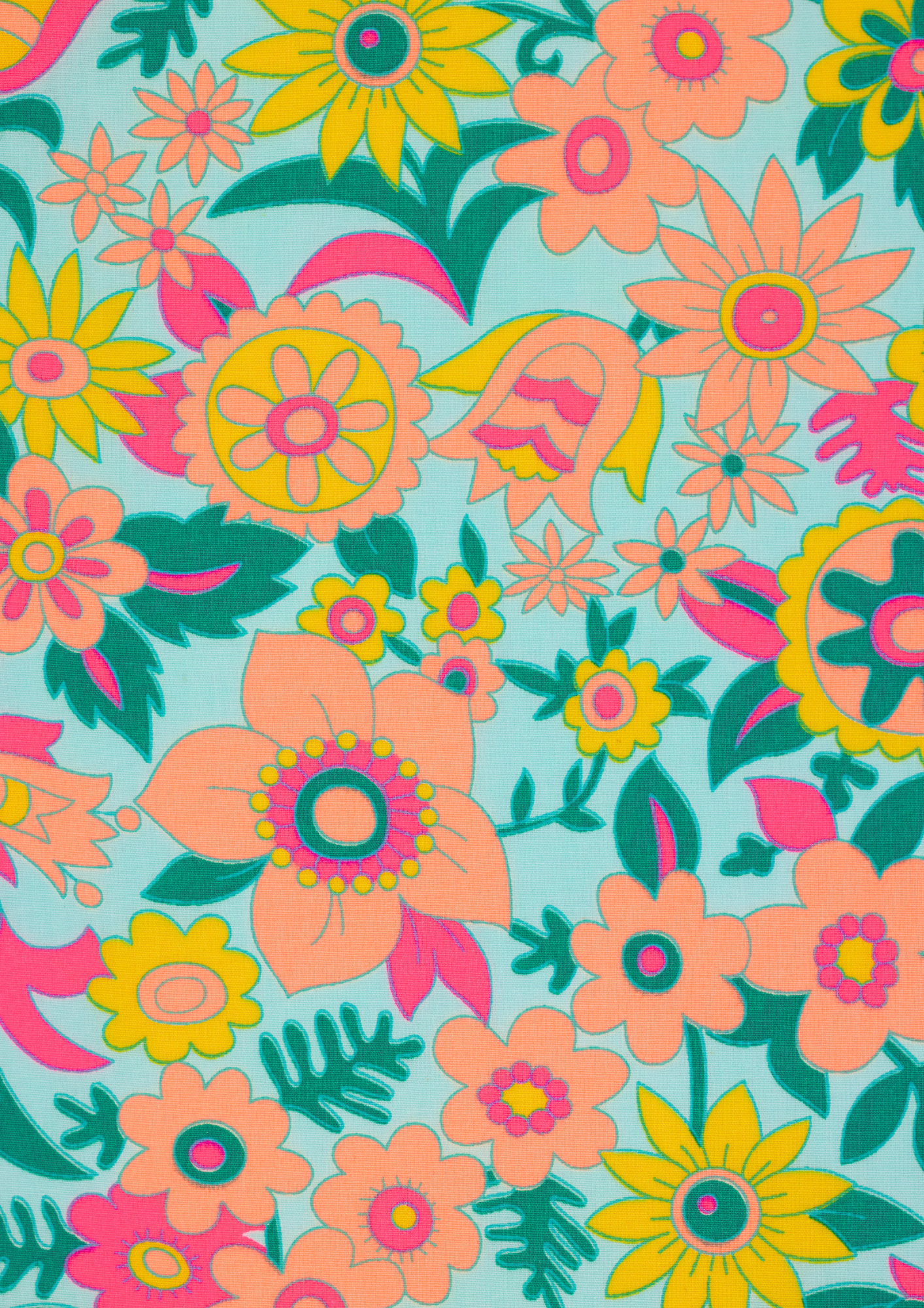 Coupon coton Hippie azur