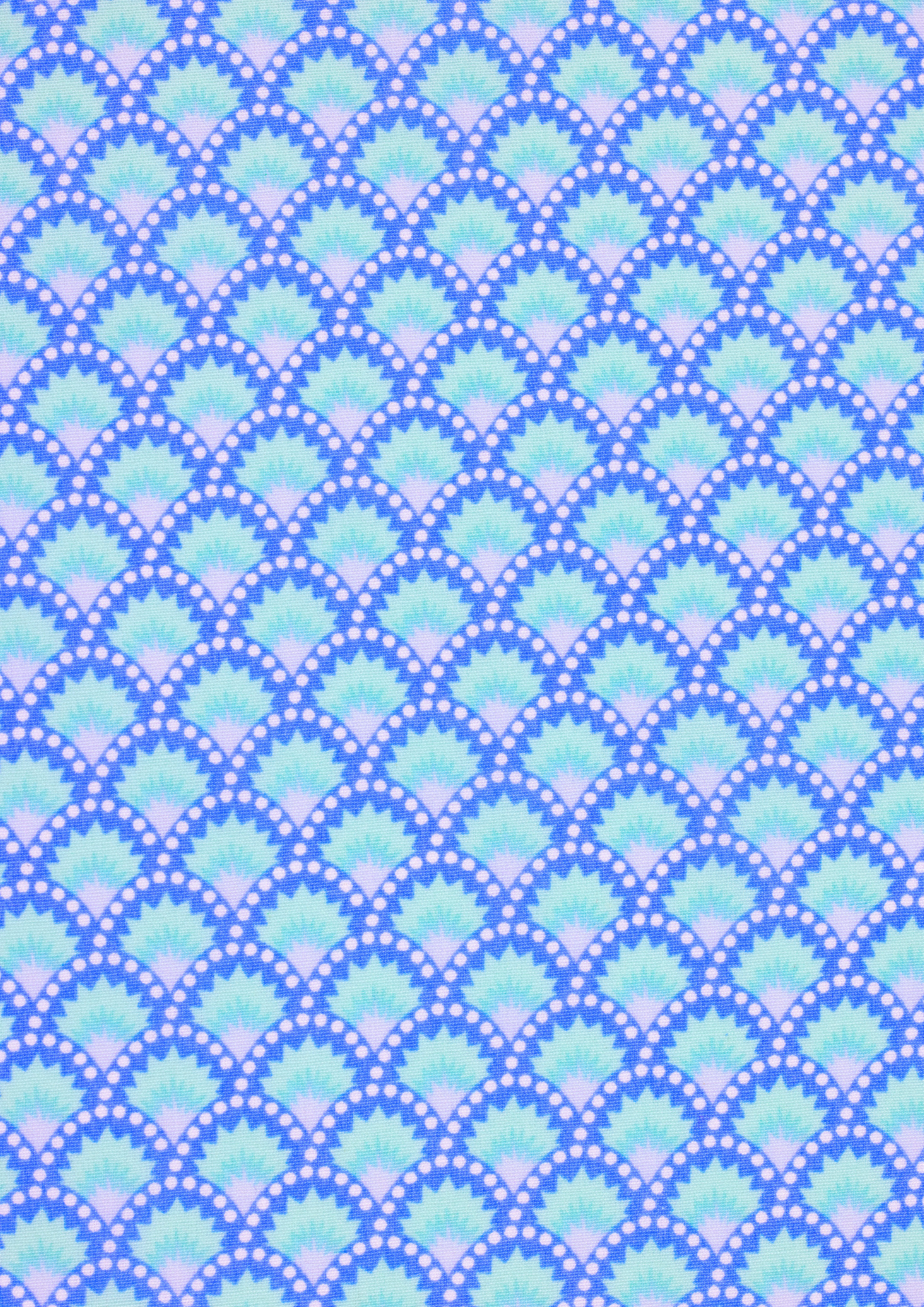 Coupon toile cirée Wasabi washed blue