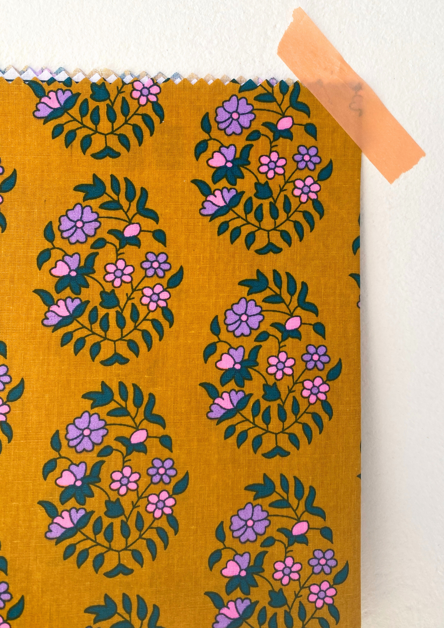 Coupon coton Shalin safran