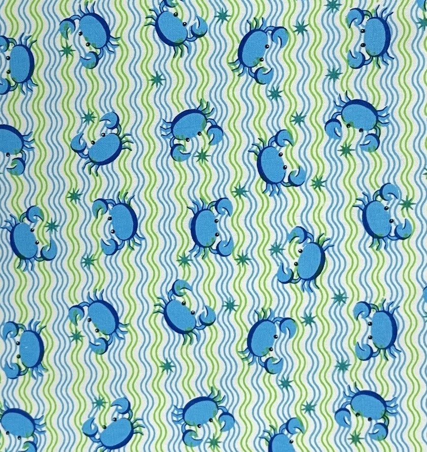 Coupon coton Krabig bleu