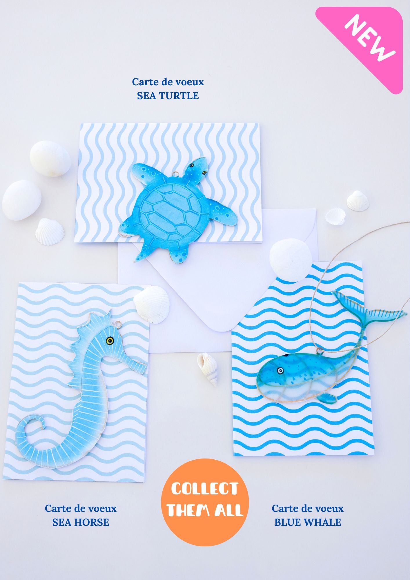 Carte de vœux Sea horse