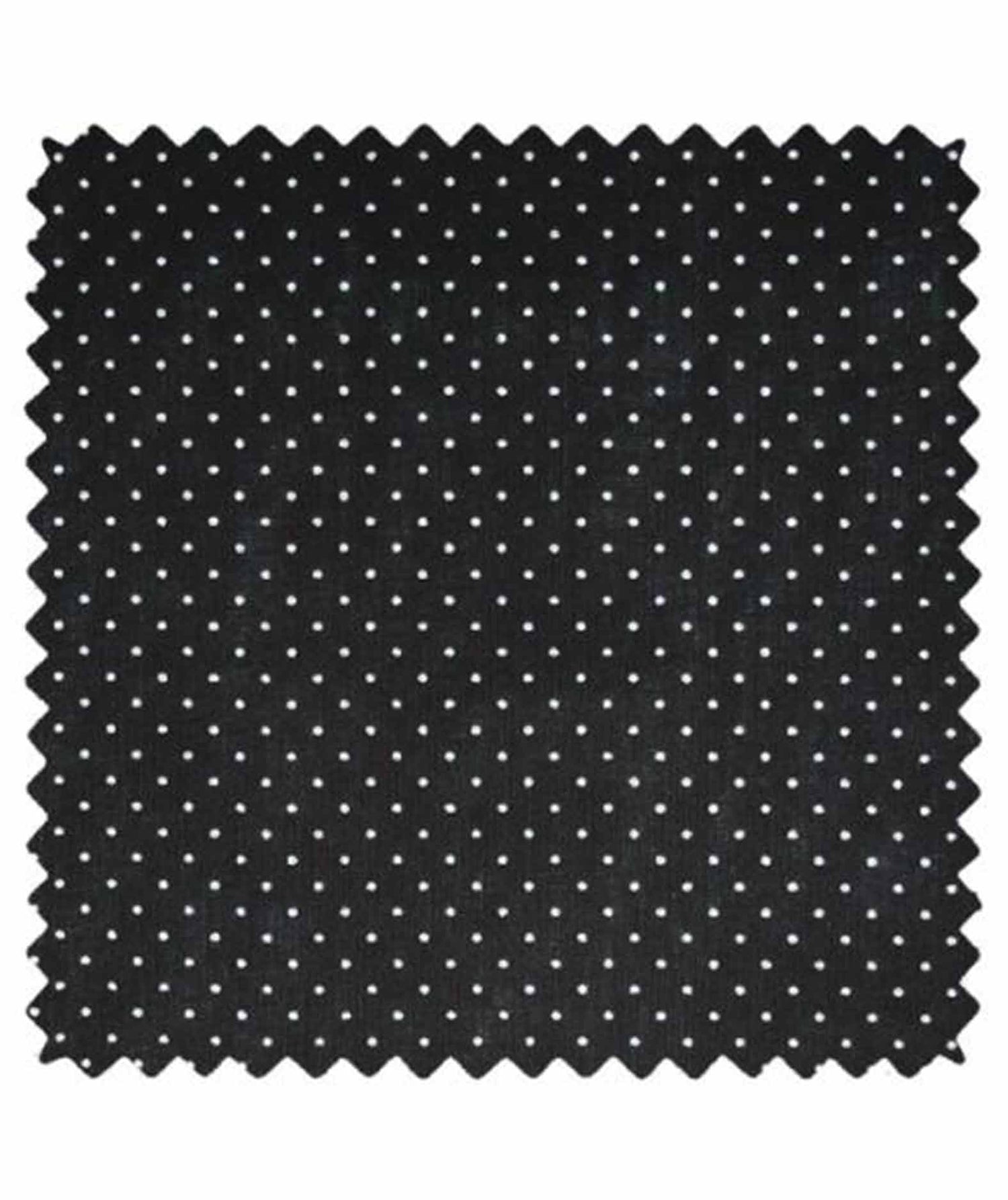 Black polka dot printed fabric