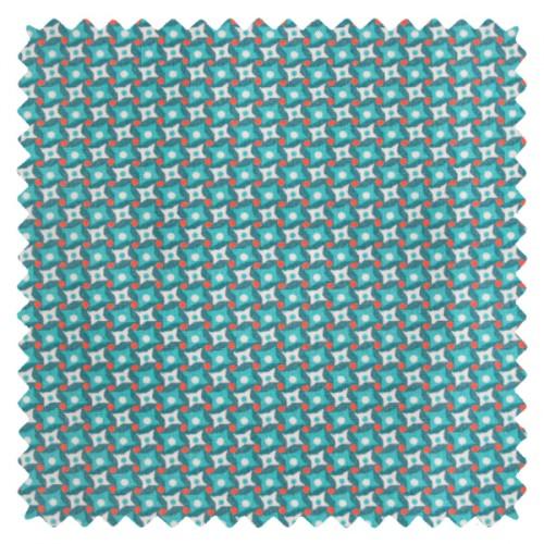 Coupon coton Bruyère vert Loch Ness