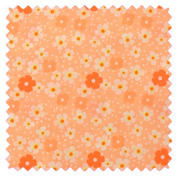 Tissu Coton Popeline Fleurs Des Îles