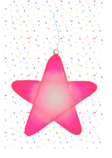 Carte de voeux You're my Star Confetti rose