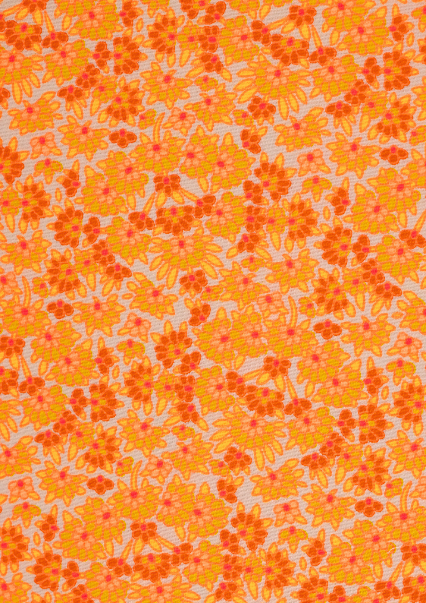 Coupon coton Calendula jaune