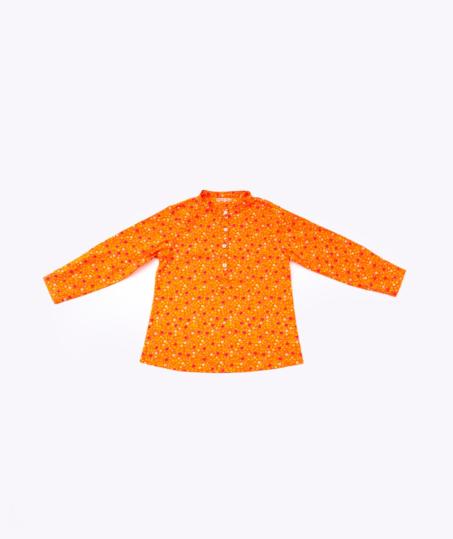 Chemise enfant Peace and Love orange