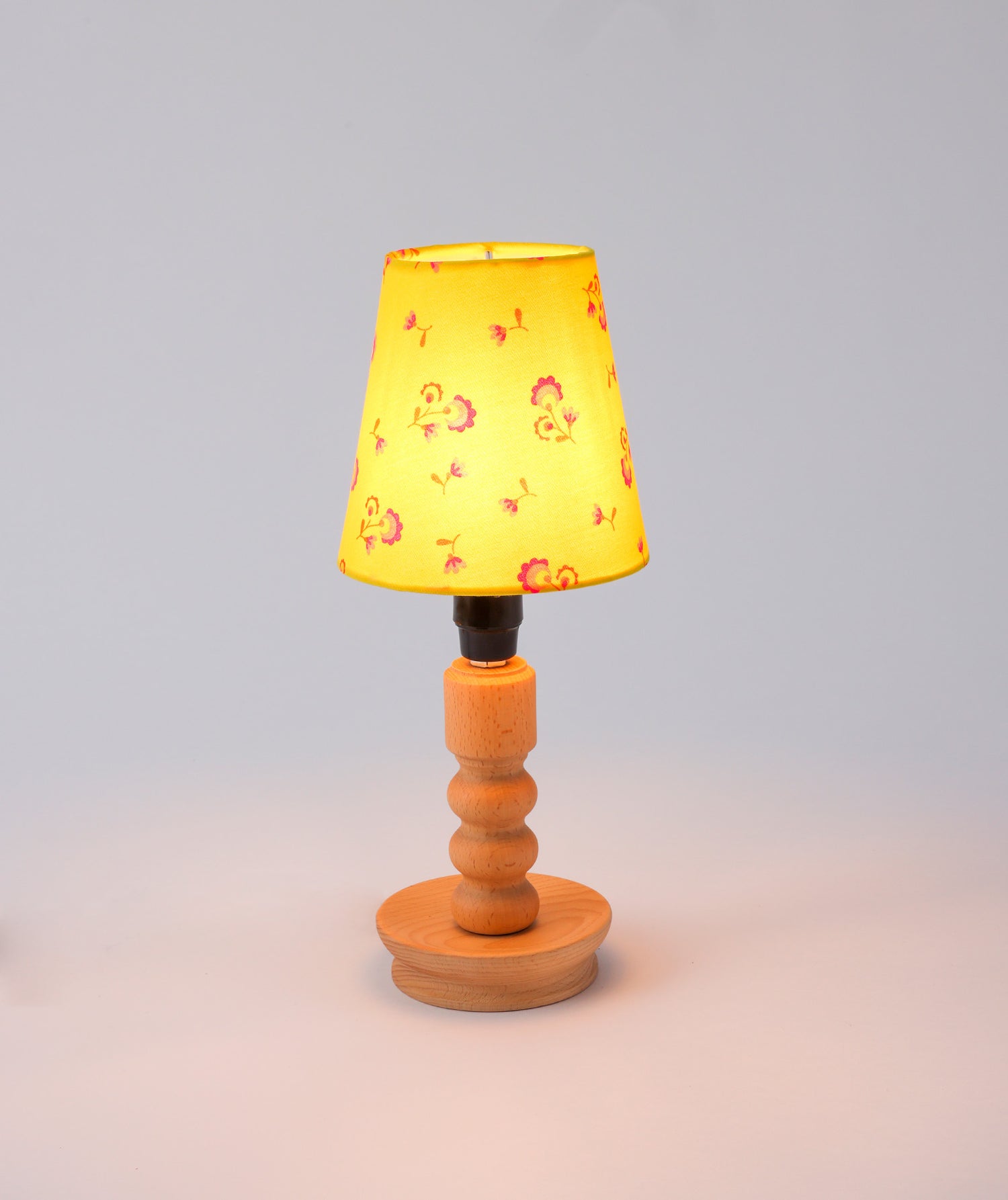 Small yellow Illska clip lampshade