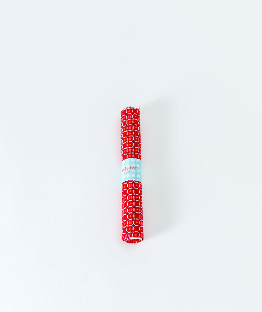 Coupon Coton Till Rouge Imprimé