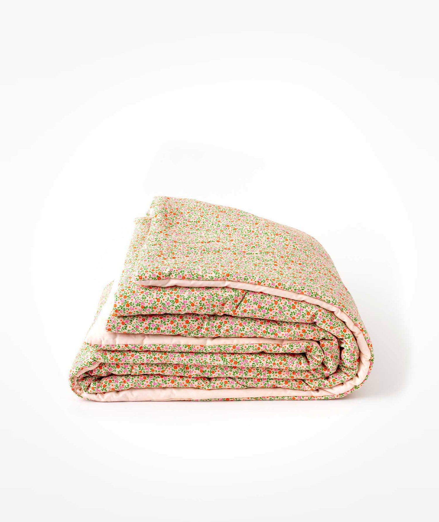 Plaid 1 personne Flower Power rose Petit Pan