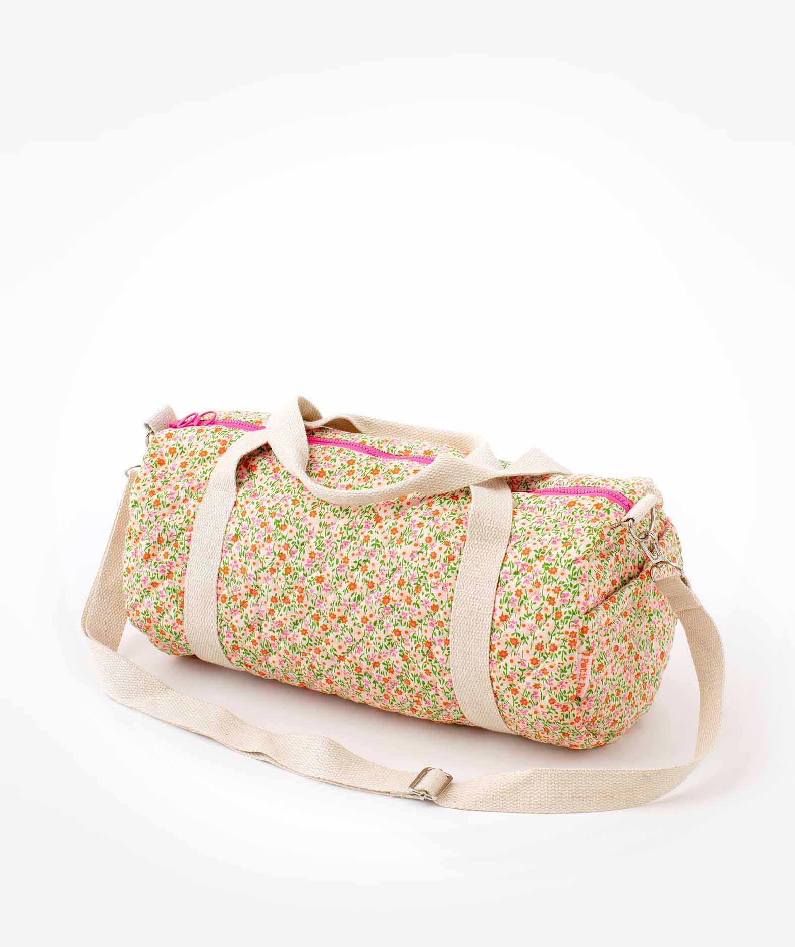 Petit sac polochon Flower Power rose Petit Pan