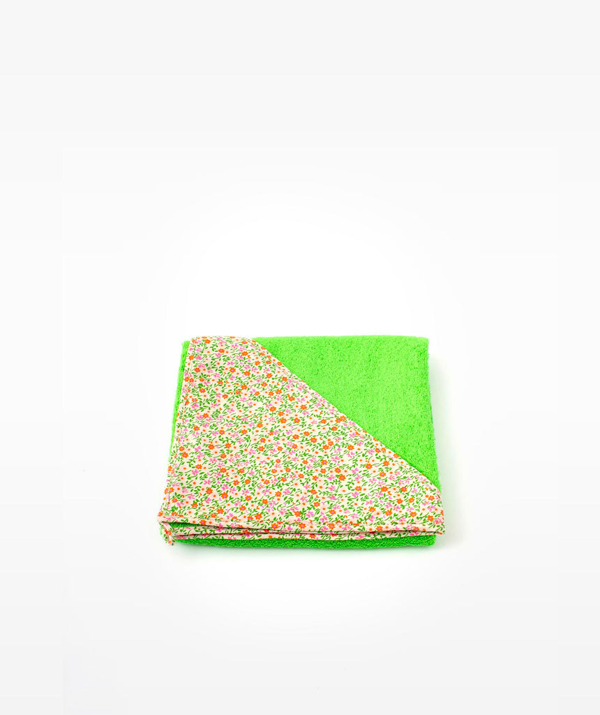 Sortie de bain bébé Flower Power rose Petit Pan