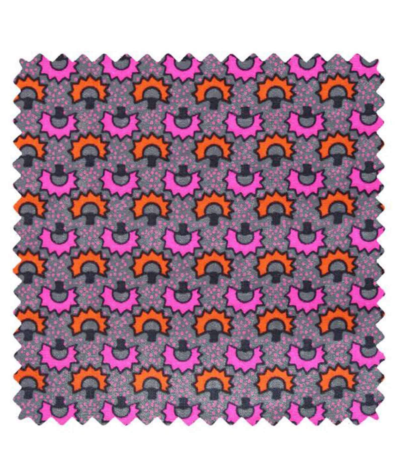 COTON IMPRIMÉ KAKINOKI GRIS