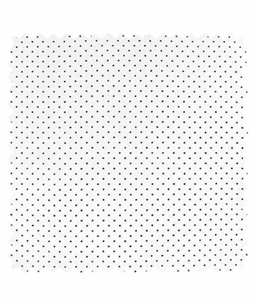 COTON IMPRIMÉ POIS GINKGO BLANC