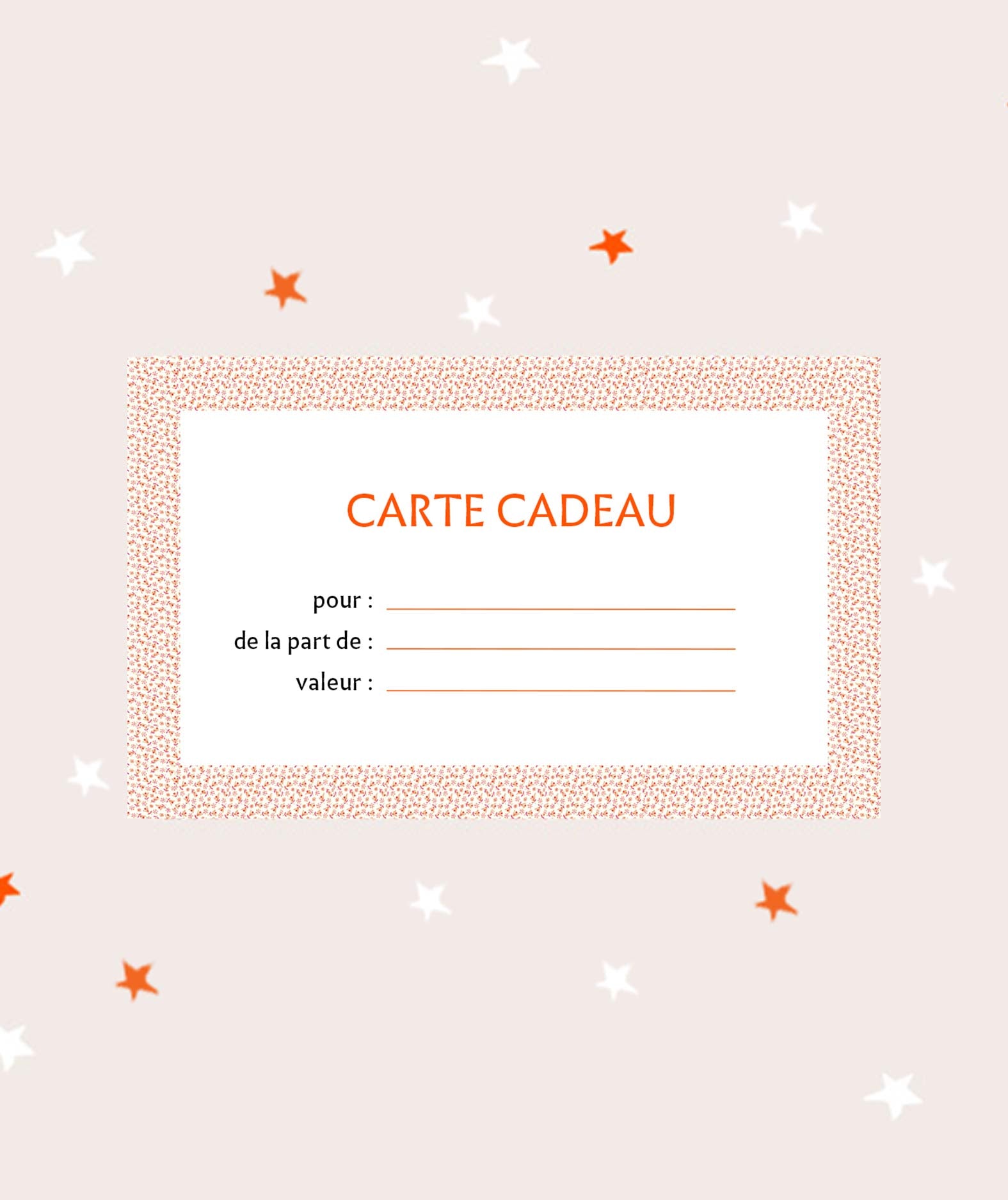 Carte cadeau