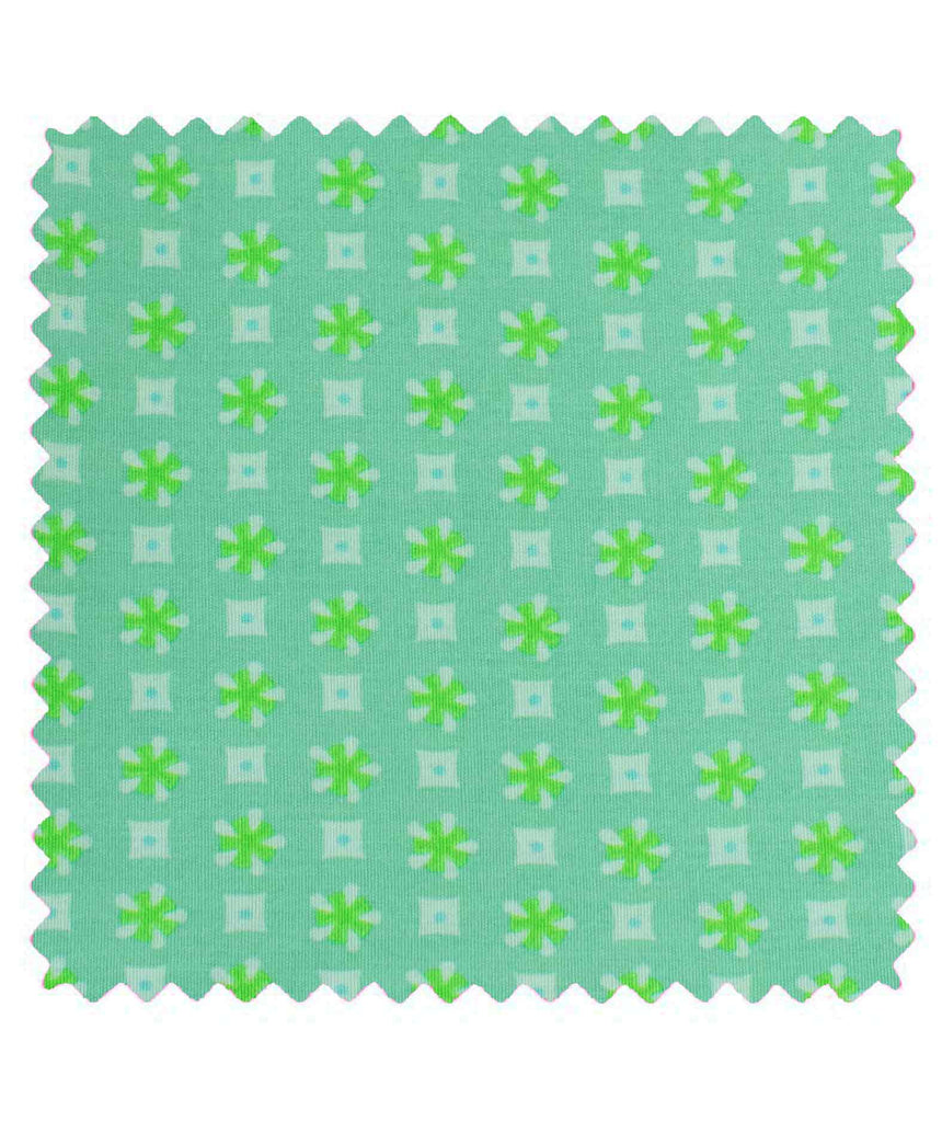 Coton imprimé Élytis vert d'eau