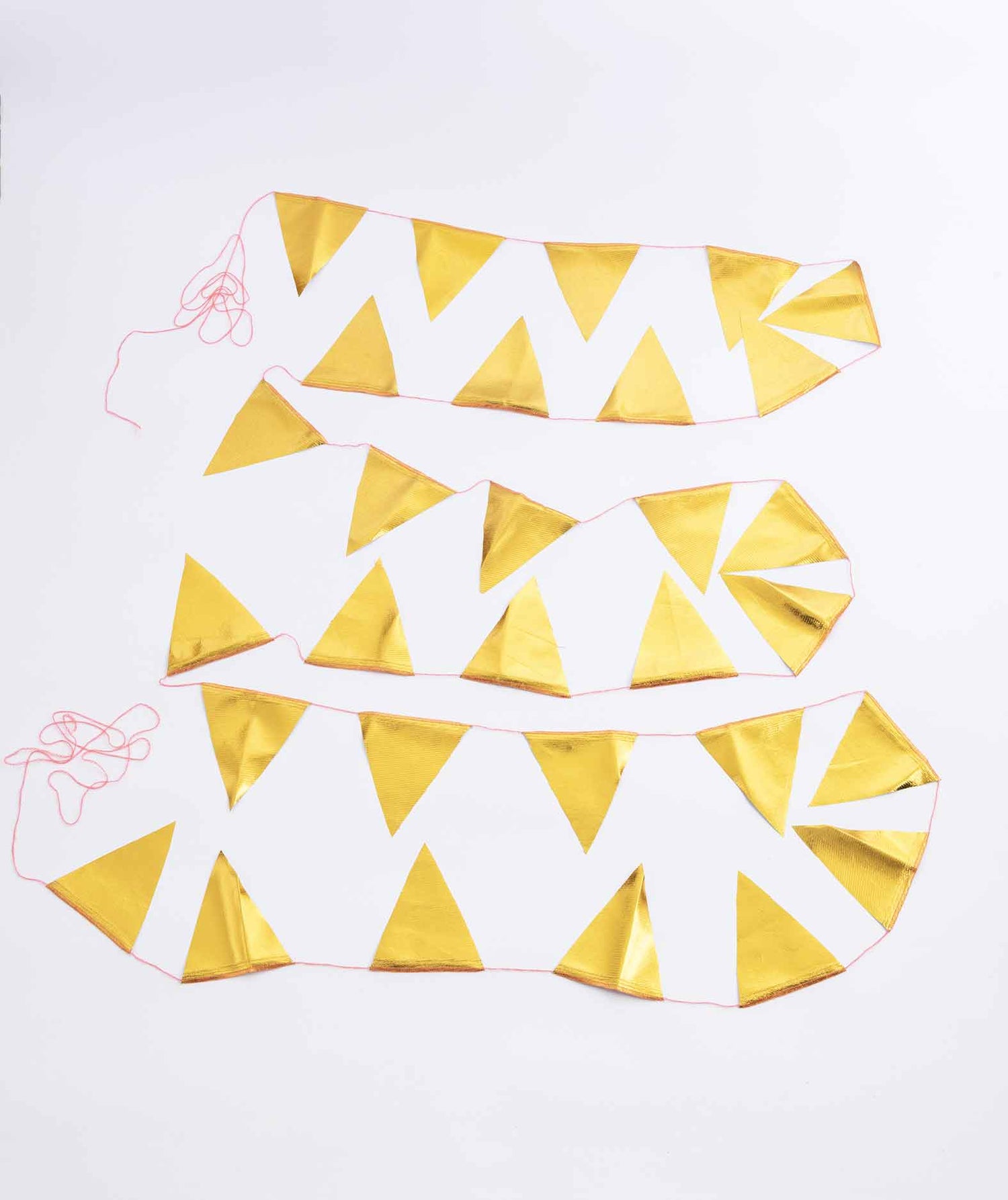 Large gold triangle garland