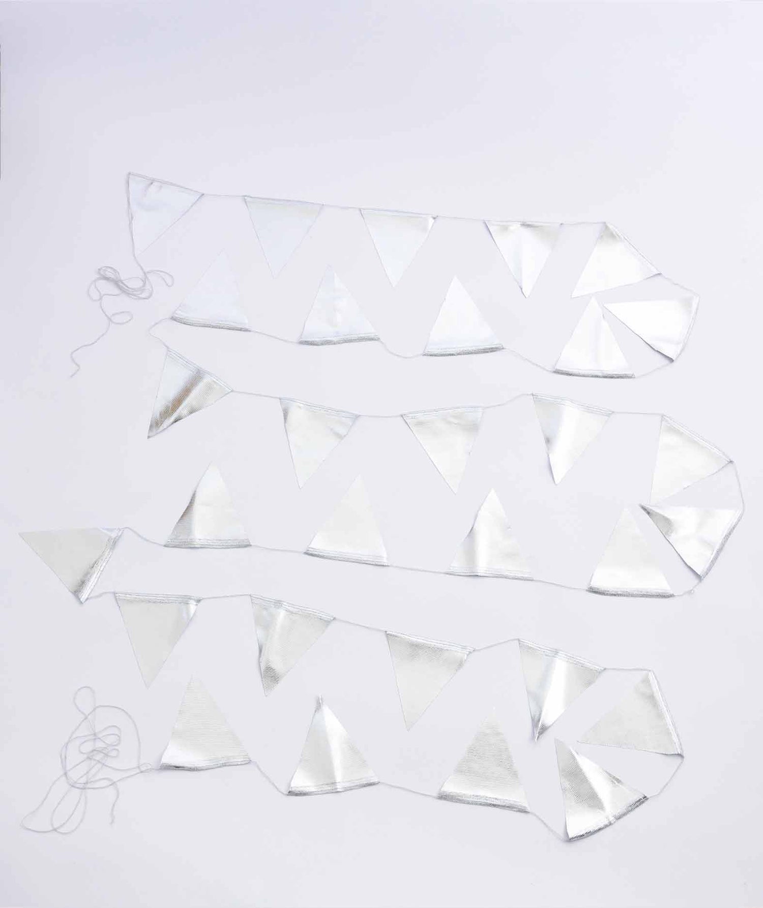 Guirlande triangle grand modèle argentée