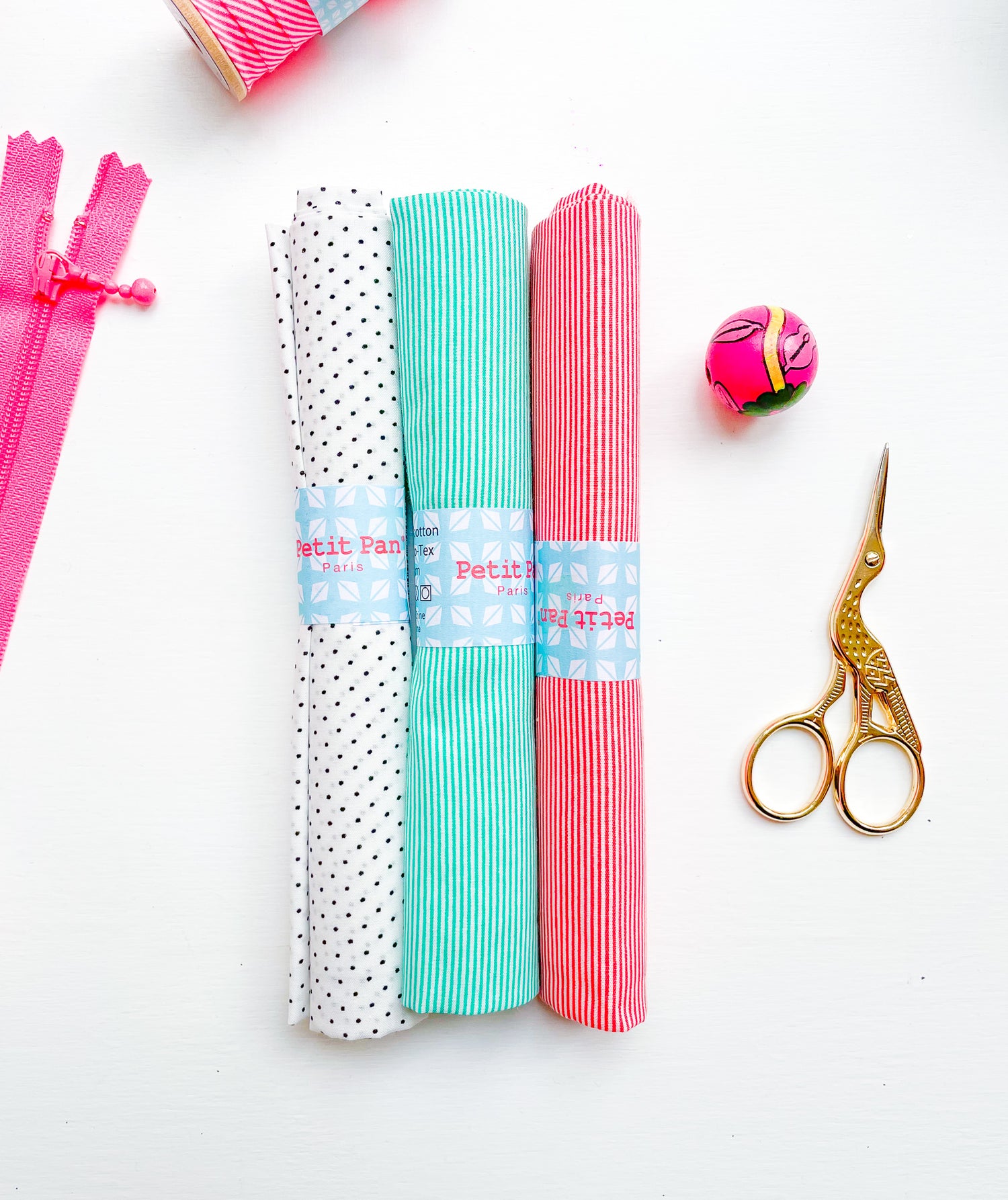 Rigato tangerine cotton coupon
