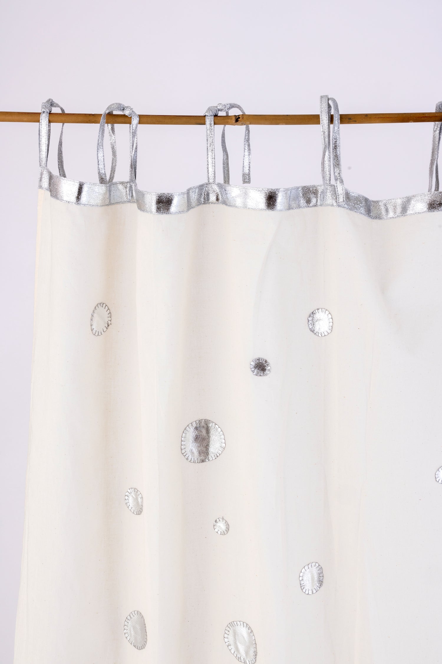 Rideaux pastille Argentée