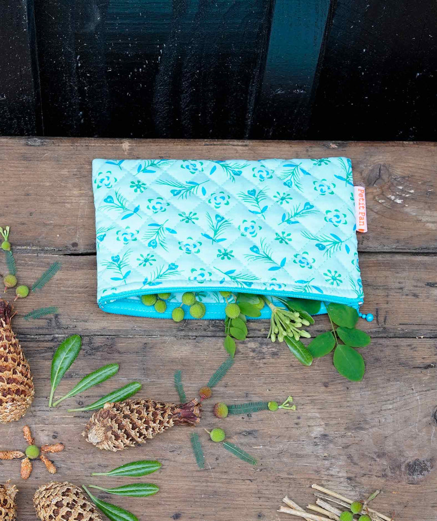 Pochette matelassé S Gitane bleu opalin