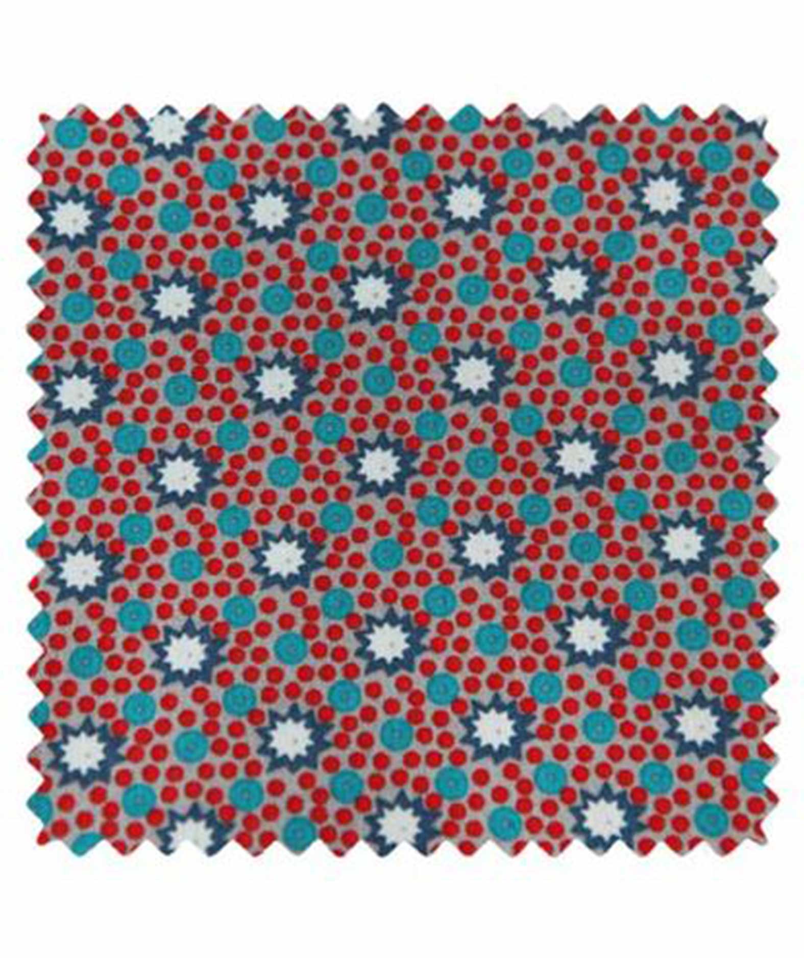 Coton imprimé Lichen gris