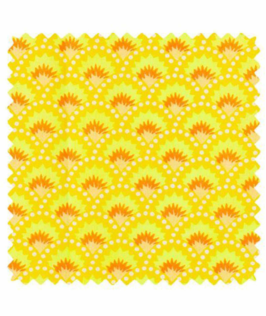 Coton imprimé Wasabi jaune fluo Petit Pan