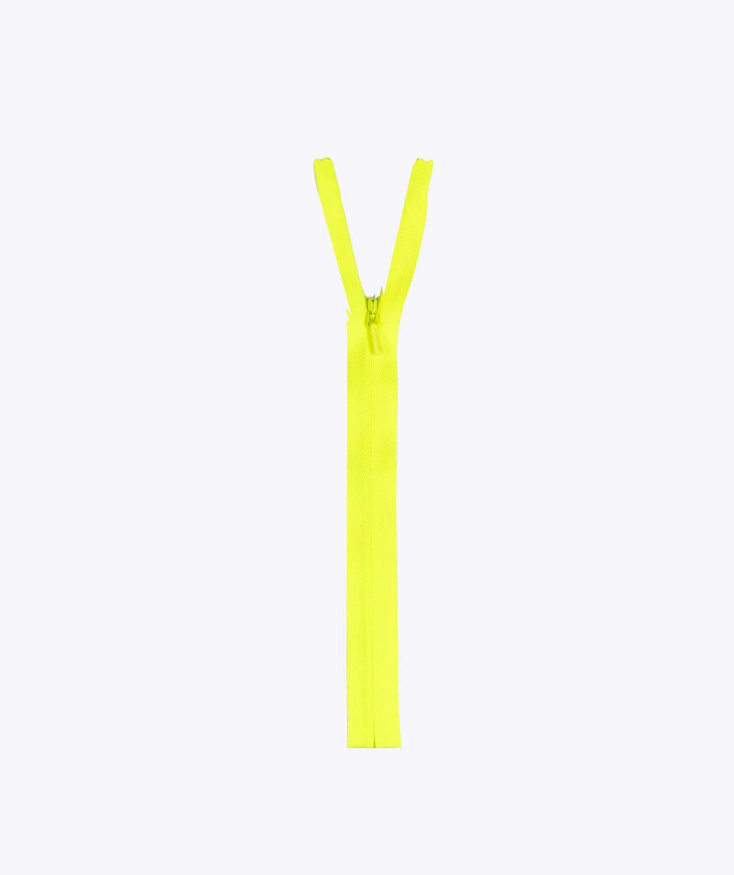 Zip invisible Jaune fluo
