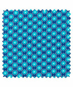 Coton imprimé Bubble bleu