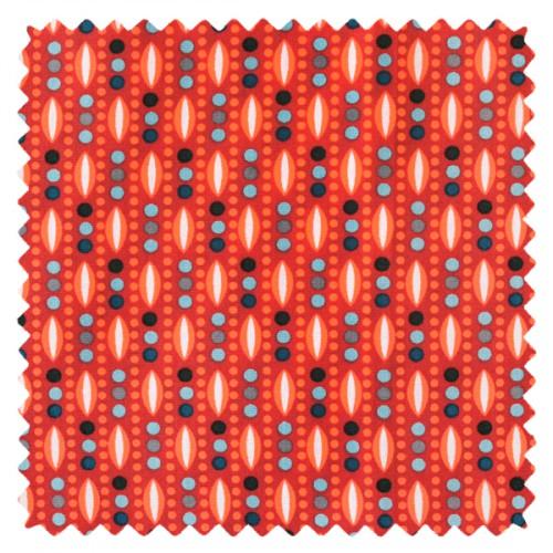 Tissu coton Oeko-Tex Petit Pan Plantain tangerine